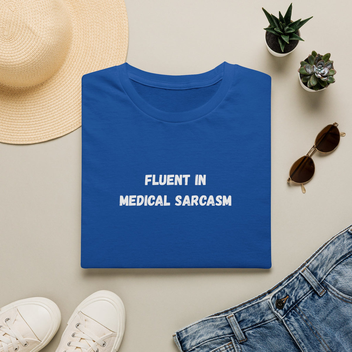 Fluent in Medical Sarcasm T-Shirt | Medical Humor Tee for Nurses Doctors